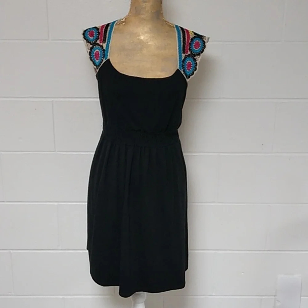AS U WISH, CROCHET BOHO MINI DRESS OR SWIM COVER-UP